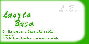 laszlo baza business card